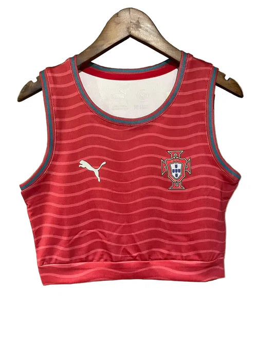 TOP FEMININO Portugal principal vermelho 2025/2026 - LANÇAMENTO