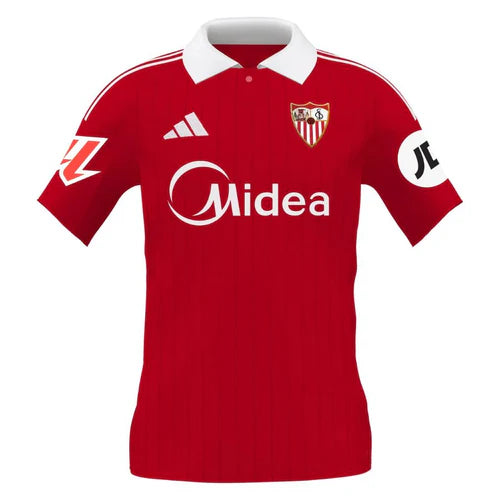 Camisola Sevilla alternativa vermelha 2025/2026