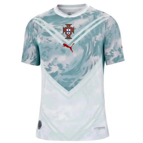 Camisola Seleção Portugal alternativa azul branca COPA DO MUNDO 2026