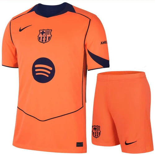 Conjunto Infantil FC Barcelona total 90 laranja 2025/2026