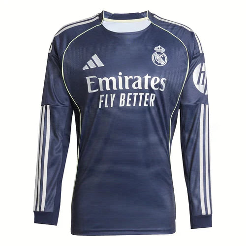Camisola Real Madrid alternativa cinza 2025/2026 - MANGA LONGA