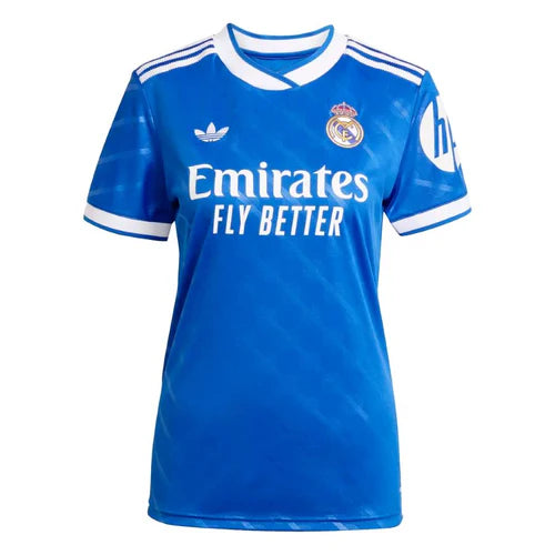 Camisola Real Madrid FEMININA terceiro equipamento azul 2025/2026