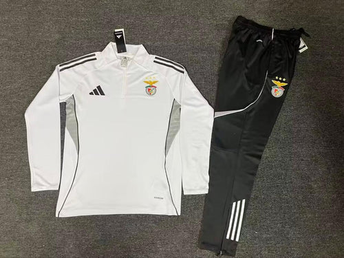 Fato de Treino branco 2025/2026 Meio fecho