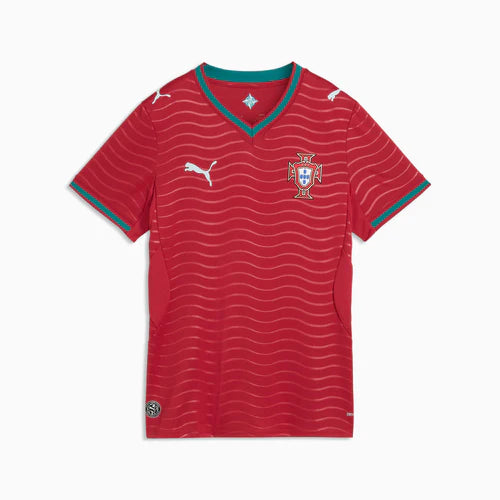 Camisola Feminina Seleção Portugal vermelha principal COPA DO MUNDO 2026
