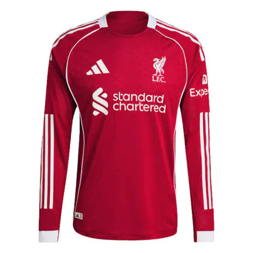 Camisola Liverpool Home 2025/2026 - MANGA LONGA