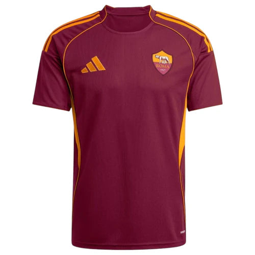 Camisola Roma principal vermelha 2025/2026
