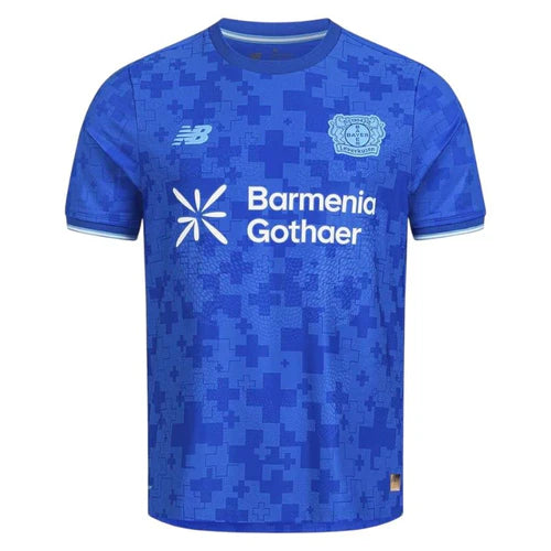 Camisola Bayer Leverkusen terceiro equipamento azul 2025/2026