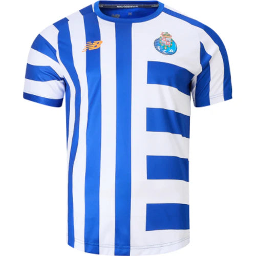 Camisola pré match azul e branco 2024/2025