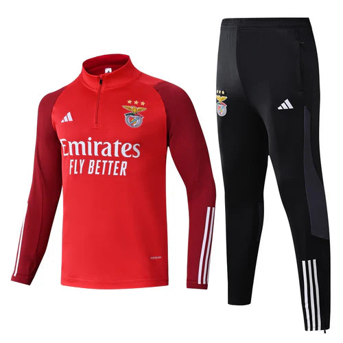 Fato de Treino 2023/2024 Meio fecho vermelho