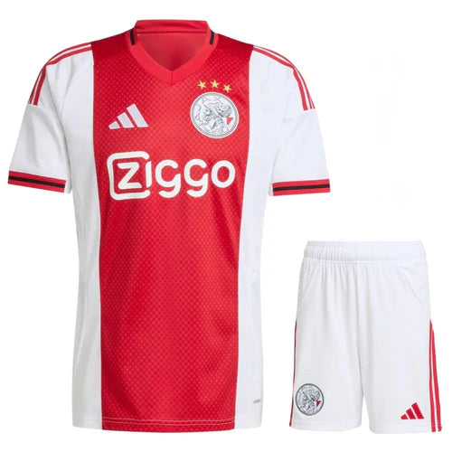 Conjunto Infantil Ajax principal 2025/2026