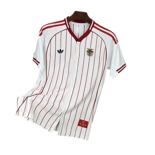 Camisola COM BOTÃO S L B x Originals branca 2025/2026 - style baseball LANÇAMENTO