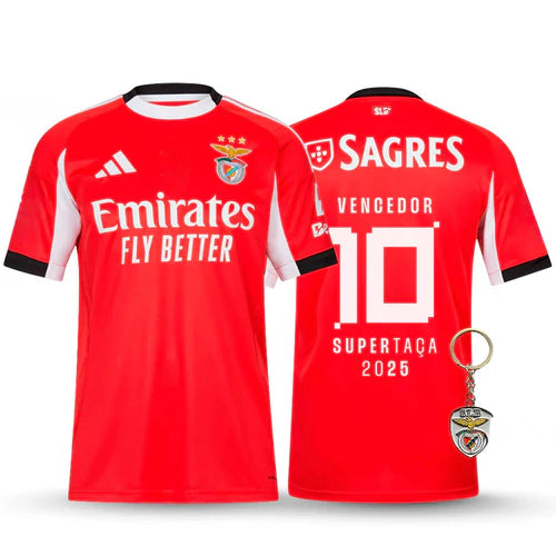 Camisola campeão SUPERTAÇA PRINCIPAL vermelha 2025/2026 - LANÇAMENTO