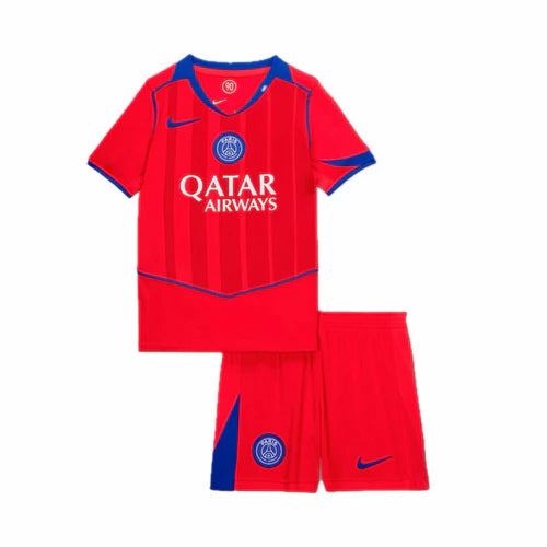 Conjunto Infantil PSG terceira laranja TOTAL 90 2025/2026