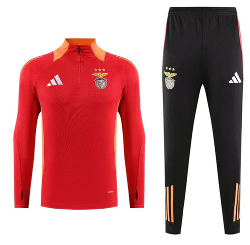 Fato de Treino vermelho e laranja 2025/2026 Meio fecho