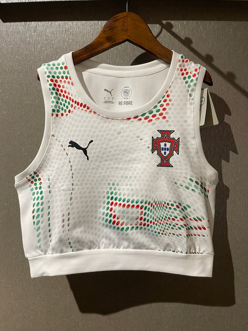 TOP FEMININO Portugal alternativo branco 2025/2026 - LANÇAMENTO