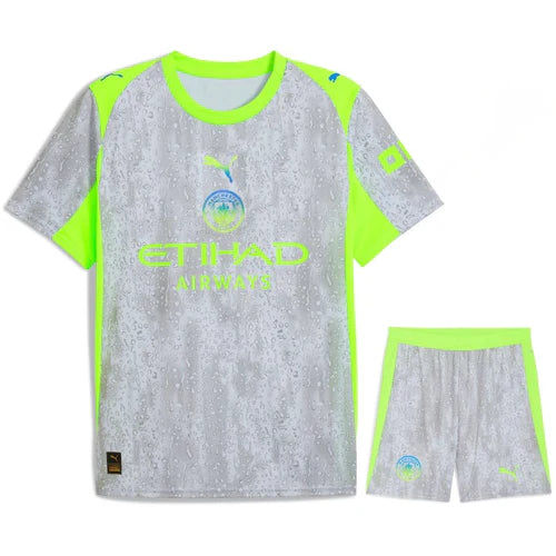 Conjunto Infantil Manchester City terceiro equipamento 2025/2026
