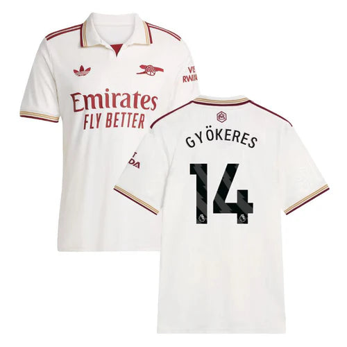 Camisola alternativo GYÖKERES 14 terceira branca 2025/2026