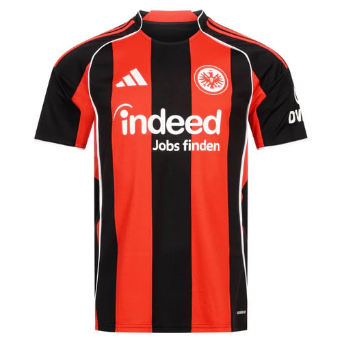 Camisola Frankfurt principal preta e vermelha 2025/2026