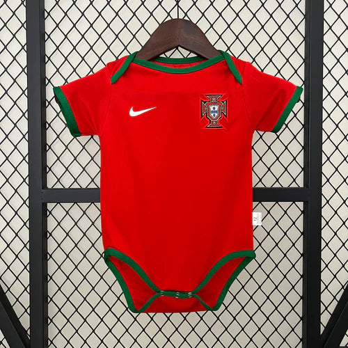Body bebé Portugal vermelha - Euro 2024