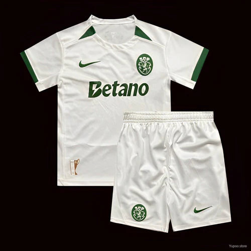 Conjunto infantil taça das taças branco 2024/2025
