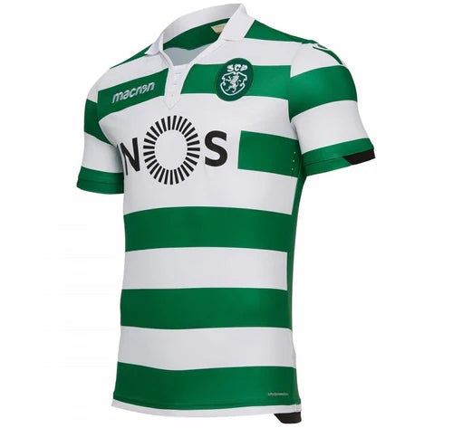 Camisola retrô principal 2018/2019 verde e branca