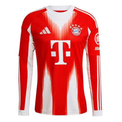 Camisola Bayern De Munique principal vermelha 2025/2026 - MANGA LONGA