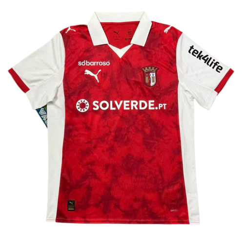 Camisola Braga Vermelha home 2025/26 - LANÇAMENTO