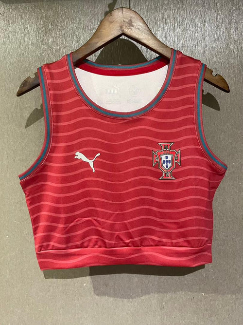 TOP FEMININO Portugal principal vermelho 2025/2026 - LANÇAMENTO