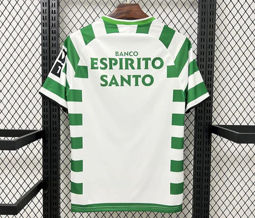 Camisola retrô principal 2003/2004 verde e branca