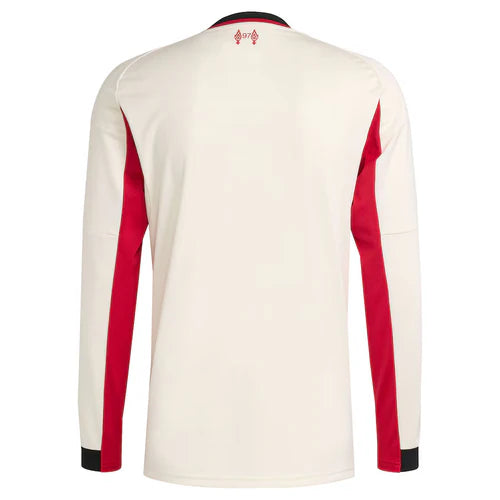 Camisola Liverpool alternativa branca 2025/2026 - MANGA LONGA