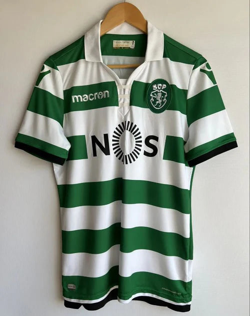 Camisola retrô principal 2018/2019 verde e branca