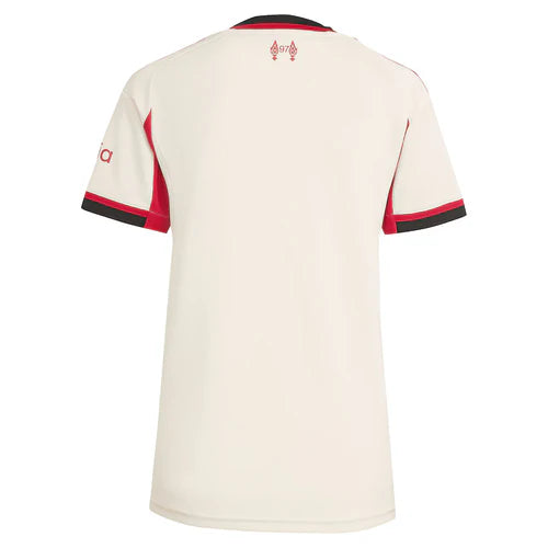 Camisola Liverpool FEMININA alternativa branca 202526