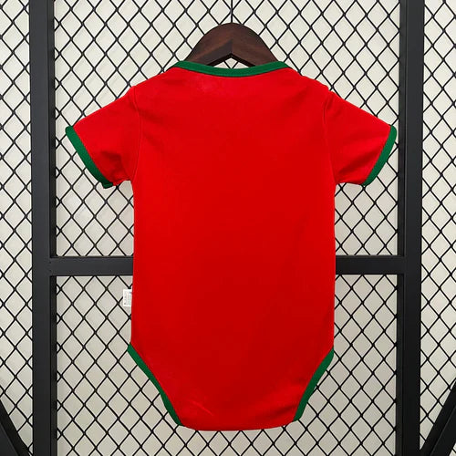 Body bebé Portugal vermelha - Euro 2024