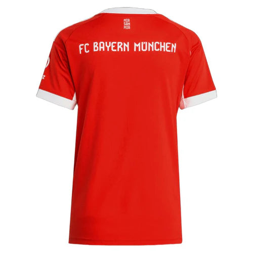 Camisola Bayern De Munique FEMININA principal vermelha 2025/2026