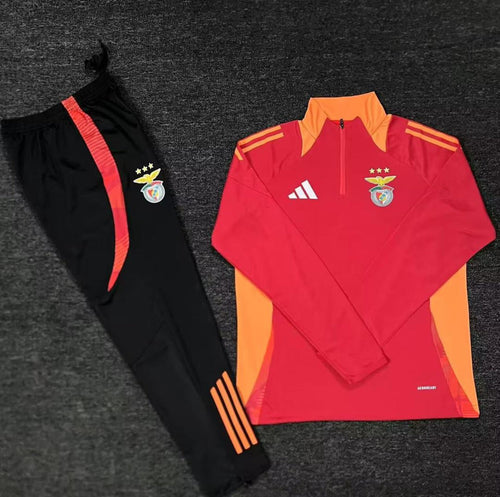 Fato de Treino vermelho e laranja 2025/2026 Meio fecho