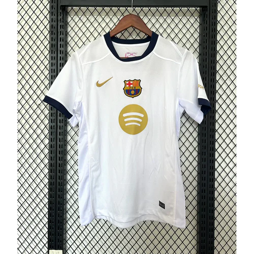 Camisola Barcelona away branca 2025/2026