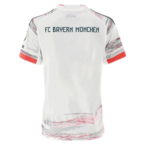Camisola Bayern De Munique FEMININA alternativa branca 2025/2026