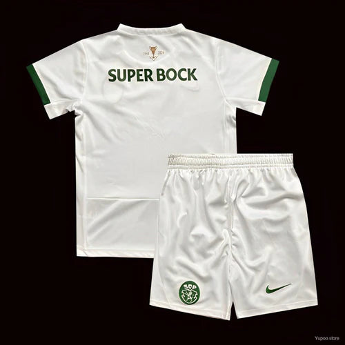 Conjunto infantil taça das taças branco 2024/2025