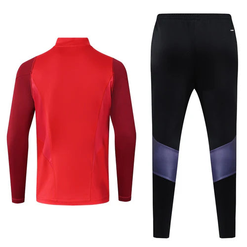 Fato de Treino 2023/2024 Meio fecho vermelho