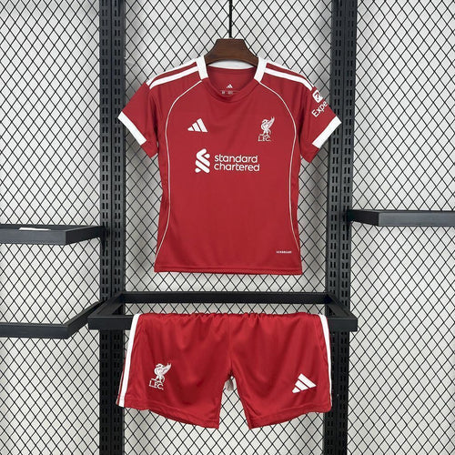 Conjunto Infantil Liverpool Home 2025/2026