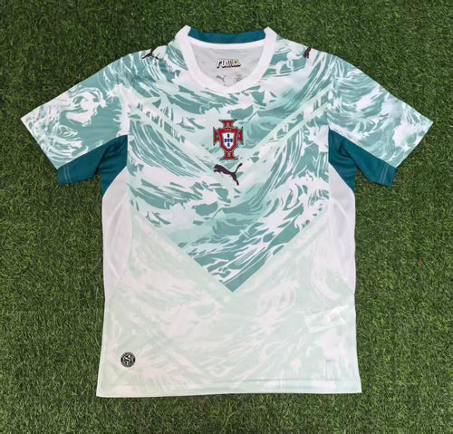 Camisola Seleção Portugal alternativa azul branca COPA DO MUNDO 2026