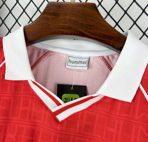 Camisola retrô vermelho principal 1990/1991