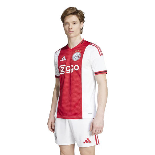 Camisola Ajax principal 2025/2026 - vermelha branca