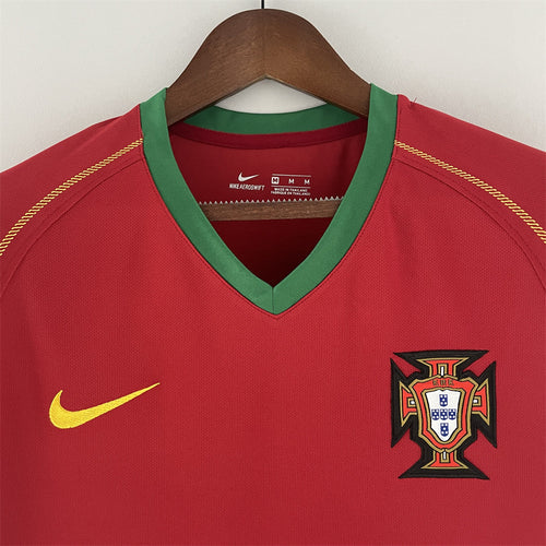 Camisola Portugal retrô vermelha 2006/2007