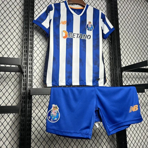 Conjunto infantil principal azul e branco 2024/2025