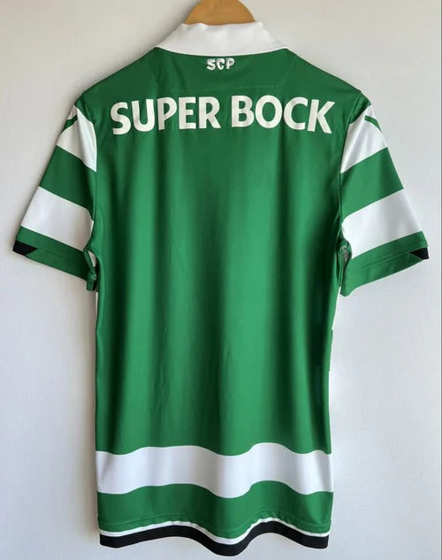 Camisola retrô principal 2018/2019 verde e branca