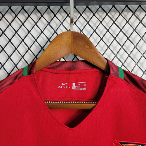 Camisola Portugal vermelha retrô 2016/2017