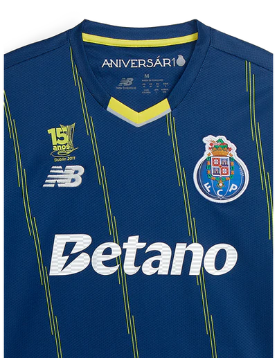 Camisola quarto equipamento 2025/2026 azul – COM BADGE CELEBRAÇÃO LIGA EUROPA DUBLIN