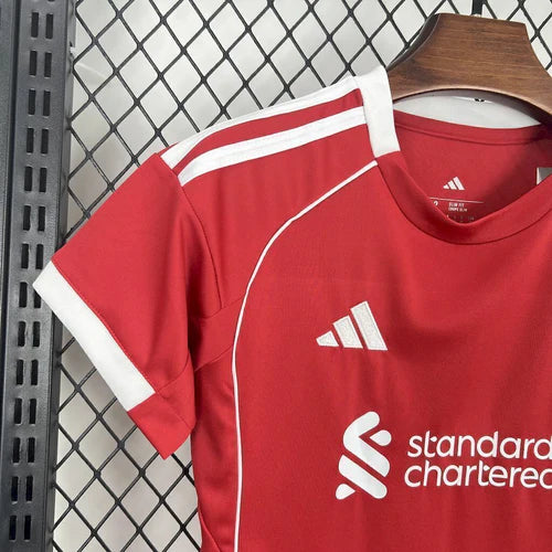 Conjunto Infantil Liverpool Home 2025/2026