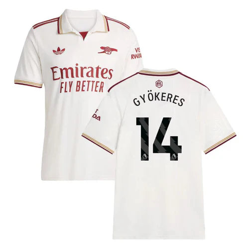 Camisola alternativo GYÖKERES 14 terceira branca 2025/2026